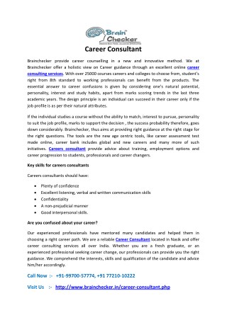 Career Consultant