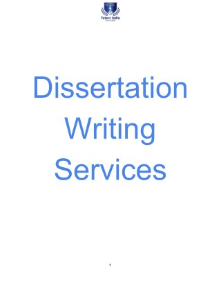 Dissertation Writing Services