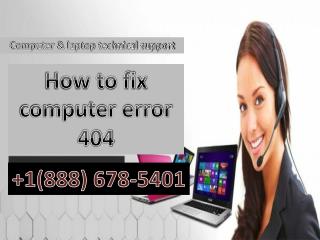 how to fix computer error 404