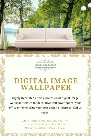 Digital image wallpaper