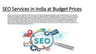 SEO Services in India at Budget Prices