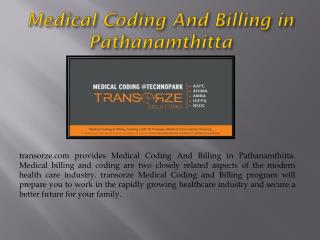 Medical Coding And Billing in Pathanamthitta