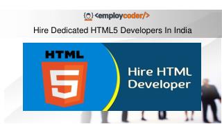 Hire Dedicated HTML5 Developers In India