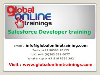Salesforce developer training |Best Salesforce Apex developer training