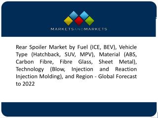 Increasing Production of Electric Vehicles and SUV to Drive the Rear Spoiler Market