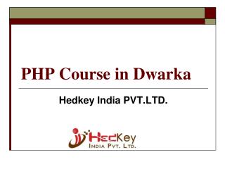 PHP Course in Dwarka