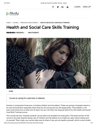 Health and Social Care Skills Training - istudy