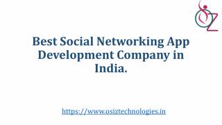 Best social Networking app development company in India