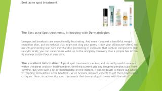 Best Acne Spot Treatment