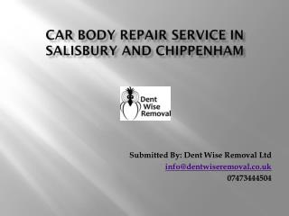 Car Body Repair Service in Salisbury and Chippenham