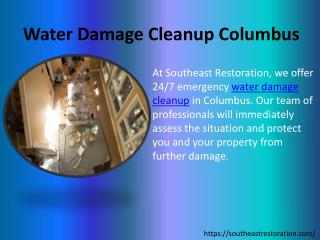 Water Damage Cleanup Columbus