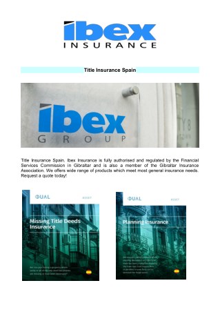 Title insurance spain