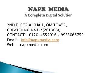 napx media Digital Marketing - google SEO search engine optimization