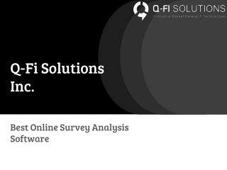 Survey Analysis Software