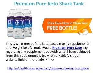 Premium Pure Keto Shark Tank