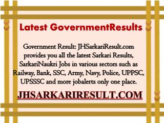 Latest governmentresults