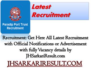 Latest recruitment