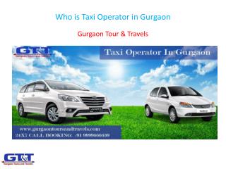 Who is Taxi Operator in Gurgaon