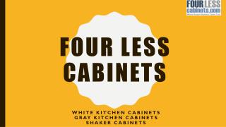 Gray Kitchen Cabinets - Four Less Cabinets