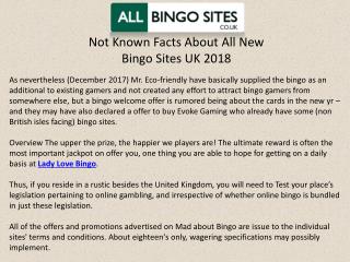 New bingo sites 2020