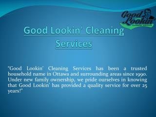 Professional Home Cleaning Services in Ottawa | Goodlookin