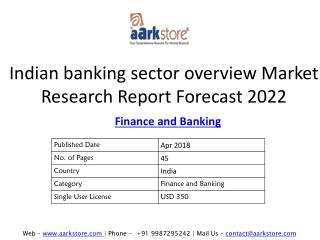 Indian banking sector overview Market Research Report Forecast 2022