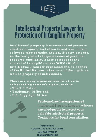 Intellectual Property Lawyer for Protection of Intangible Property