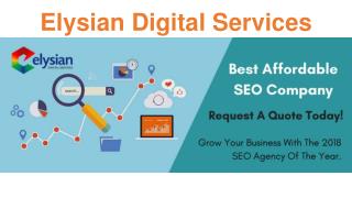 Professional Digital Marketing Company - Elysian Digital Services