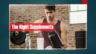 The Right Supplements in 2018