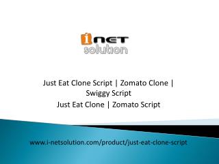 Just Eat Clone | Zomato Script