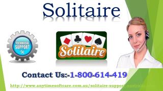 Solve Solitaire 247 Game Error Via Toll-Free 1-800-614-419