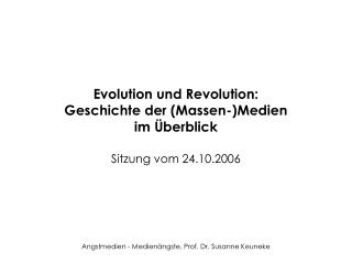 Evolution und Revolution: Geschichte der (Massen-)Medien im Überblick