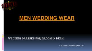 Latest wedding dresses for men