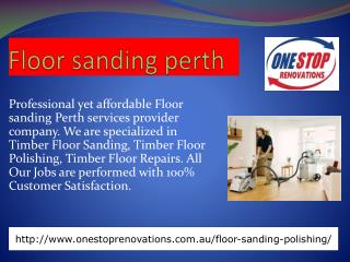 Floor sanding perth