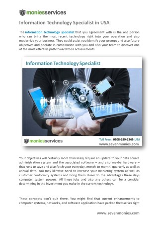 Information Technology Specialist in USA