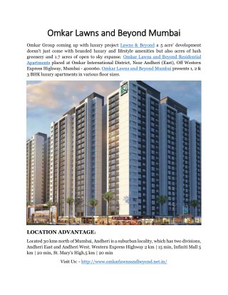 Omkar Lawns and Beyond Mumbai