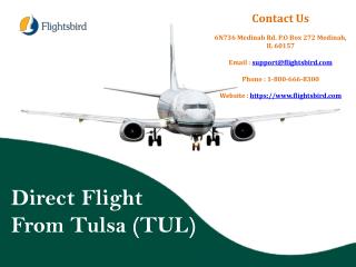 One Way Flights From Tulsa (TUL) | FlightsBird.com