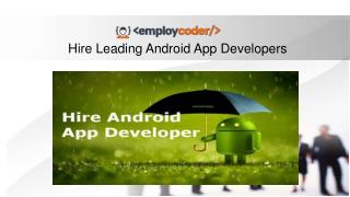 Employcoder-hire best android developers in india