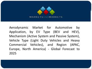 Active Aerodynamic Systems to Have the Highest Growth in the Aerodynamic Market for Automotive