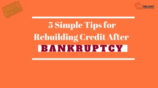5 Simple Tips to Improve Your Credit Score After Bankruptcy