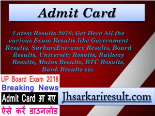 Admit card