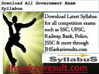 Download All Government Exam Syllabus