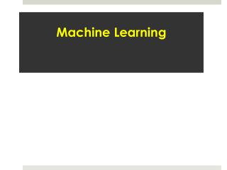 Machine Learning Training