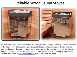 Reliable Wood Sauna Stoves