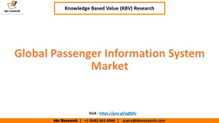 Passenger Information System Market to reach a market size of $38.1 billion by 2024