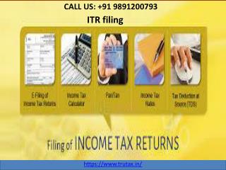Why to file ITR filing? 91 9891200793