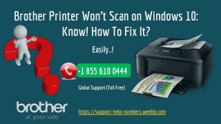 Brother Printer Wonâ€™t Scan on Windows 10: How Can I Fix It?