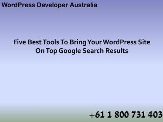 Five Best Tools To Bring Your WordPress Site On Top Google Search Results
