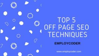 TOP 5 OFF PAGE SEO TECHNIQUES