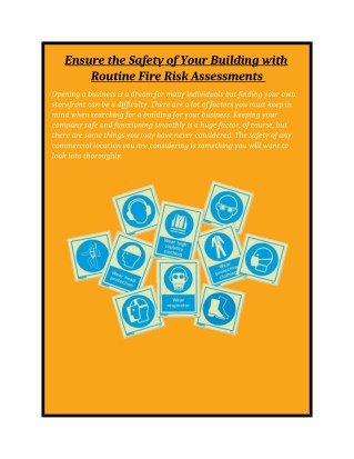 Ensure the Safety of Your Building with Routine Fire Risk Assessments